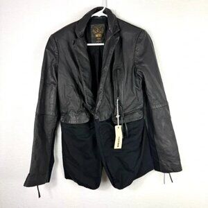 Diesel Black Leather Women's Jacket size S